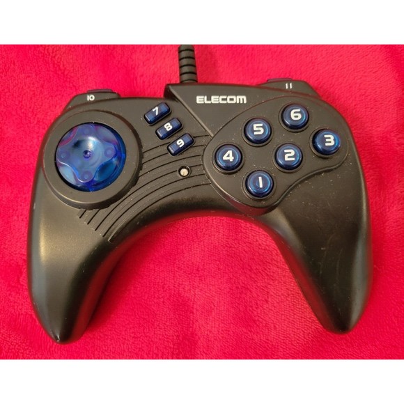 ELECOM USB Game Controller Pad 11 button Gaming Black JC-U711BK - Picture 2 of 5